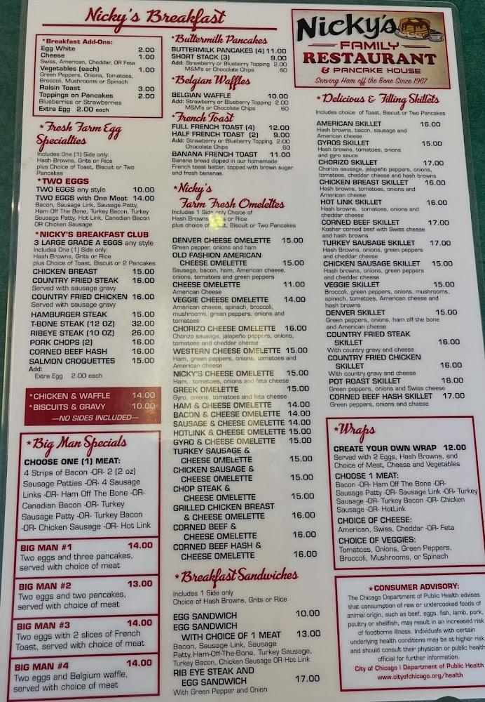Nicky's Carry Outs Menu image 1