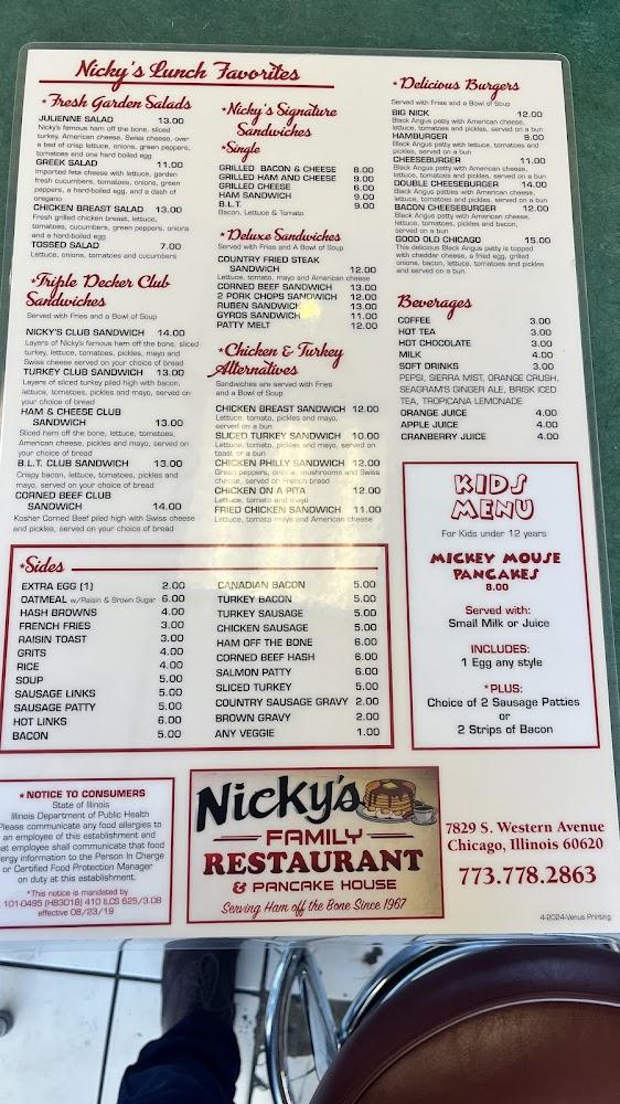 Nicky's Carry Outs Menu image 3